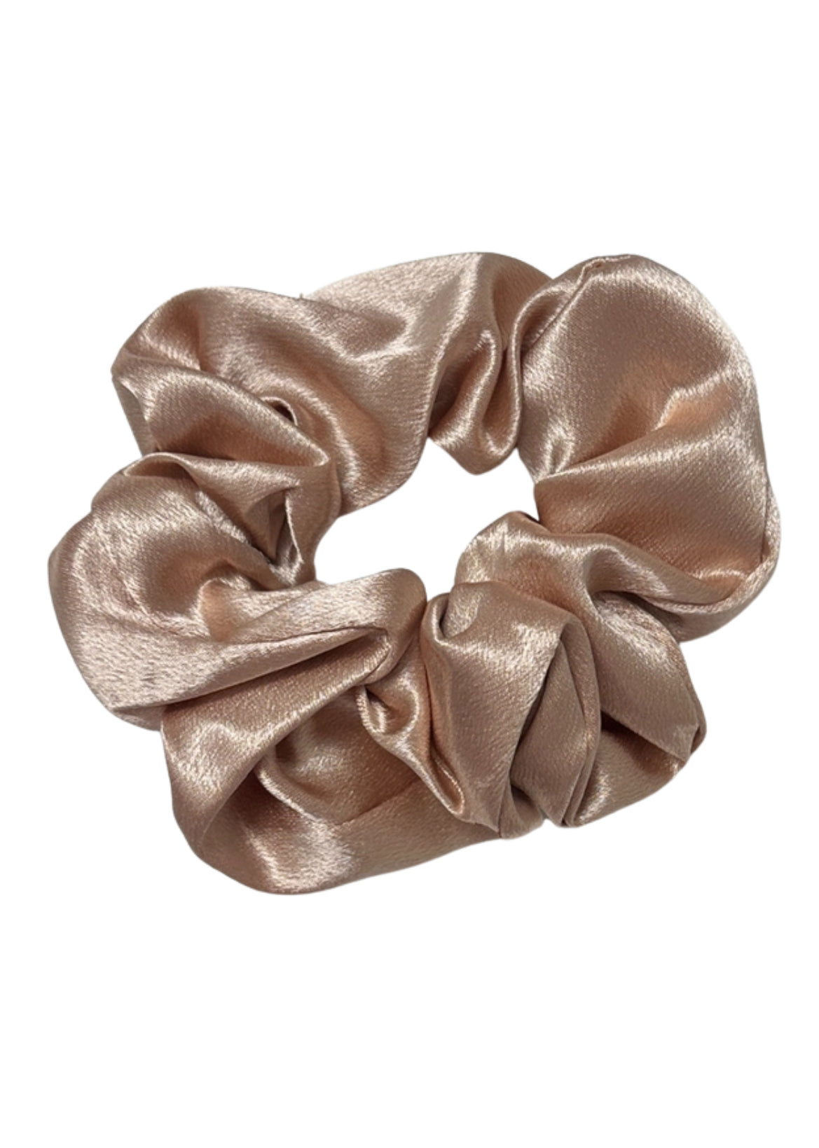 SATIN SCRUNCHIE IN DUSTY ROSE