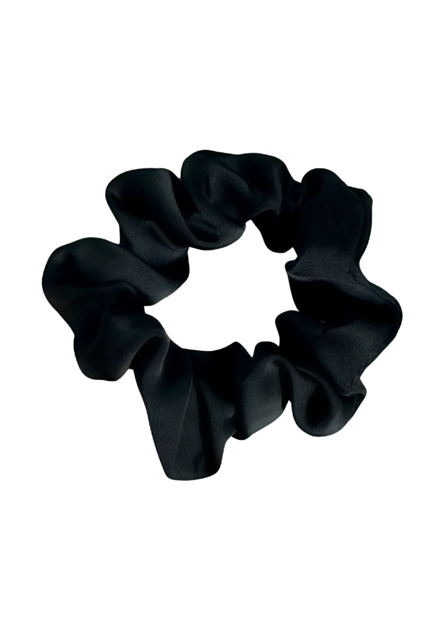 SILK SCRUNCHIE IN BLACK